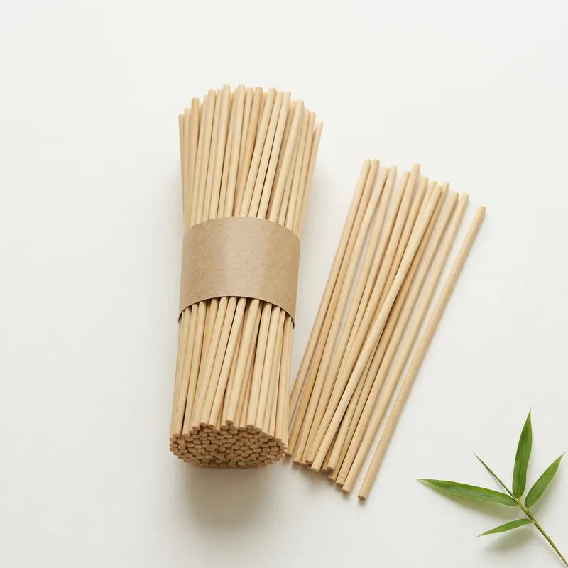 Bamboo Plain Stick — 8 inch, 4 mm · 1 kg bulk — bamboo product photograph