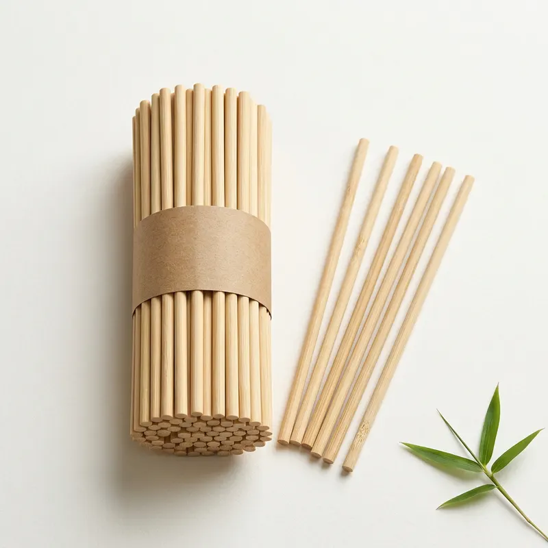 Bamboo Plain Stick — 8 inch, 5 mm · 1 kg bulk — bamboo product photograph