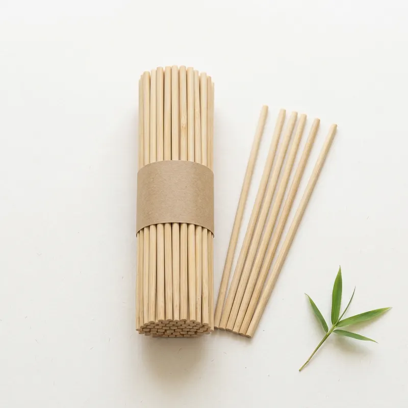 Bamboo Chopstick — 20 cm, 5 mm, Round · 500 pairs — bamboo product photograph
