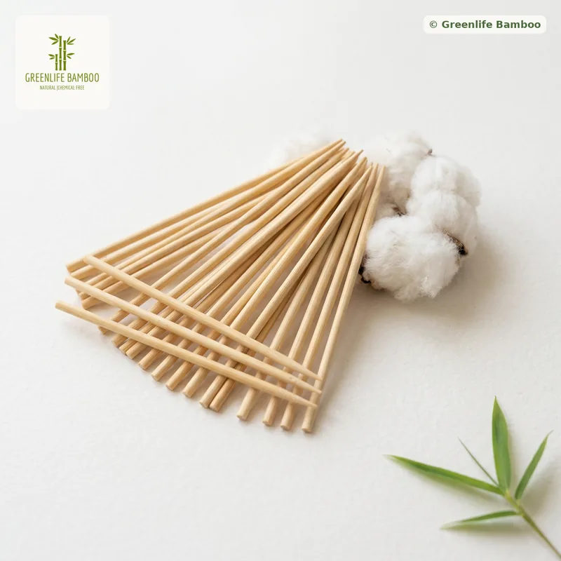 Bamboo Earbud Stick — 7.5 cm, 2.5 mm · 1 kg bulk — bamboo product photograph