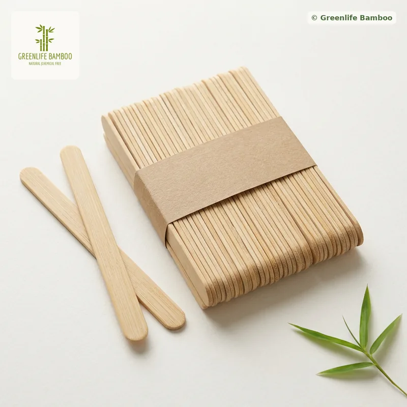 Popsicle Stick — 11.4 cm, 10 x 2 mm flat · 1 kg bulk — bamboo product photograph